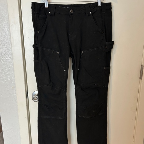 Dovetail Workwear Women’s Britt Utility Pants Size 16/30” inseam in Black Canvas - Picture 1 of 3